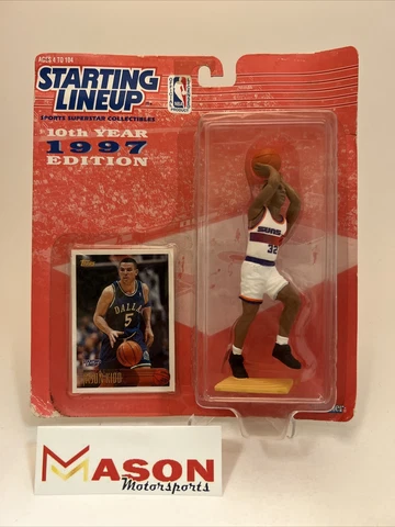 Starting Lineup 1997 Edition Jason Kidd #32 Phoenix Suns Figure With Card Cover