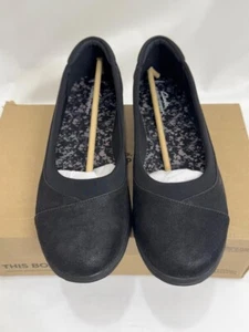 Women's Clarks, Breeze Ayla Slip-On Shoes Black Size 12 M New - Picture 1 of 7