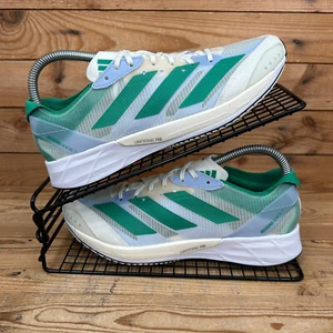 Adidas Trainers Womens Sz UK 5.5 Adizero Adios 7 White Tint Court Green Running - Picture 1 of 13