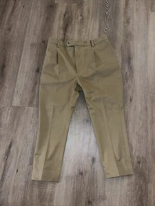 Luxire Khaki Soft Twill Chinos Size Waist 36 Custom Measurement In Description! - Picture 1 of 6