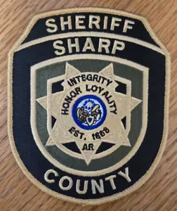 SHARP COUNTY ARKANSAS SHERIFF POLICE PATCH - Picture 1 of 1