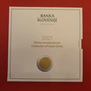 COFFRET BU - SLOVENIE 2021 - 8 PIECES + 2 € COMMEMORATIVE + 3 EUROS - Picture 1 of 2