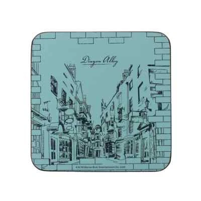 Posavasos Harry Potter Diagon Alley con respaldo de corcho para bebidas etc 10x10 cm Foto 1 de 4