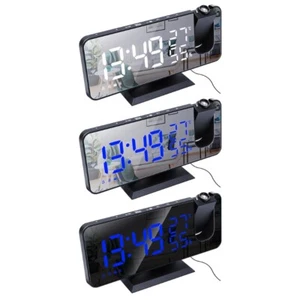 Projection Alarm Clock for Bedrooms with Weather Station Indoor Outdoor - Picture 1 of 9