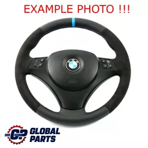 BMW 1 3 Series E87 E90 E91 NEW Leather / Alcantara M Sport Look Steering Wheel - Picture 1 of 12