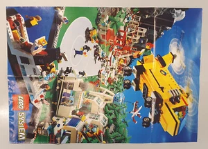 Vintage Lego Game Play Gioco Catalogo Poster System Town Città 59 cm x 42 cm - Foto 1 di 2