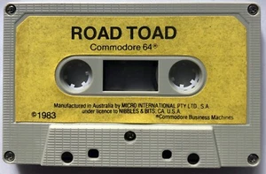 ROAD TOAD (Frogger) - 1983 Commodore 64 Game Cassette Tape Only - Picture 1 of 4