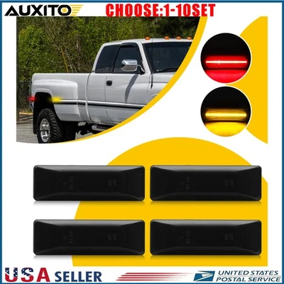 Smoke LED Side Marker Light For 94-01 Dodge Ram 1500 2500 3500 Dually 4-20X - Image 1 of 4