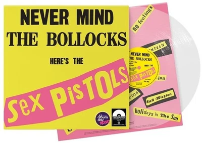 SEX PISTOLS LP Never Mind The Bollocks CRYSTAL CLEAR VINYL National Album Day 25 - Image 1 of 4