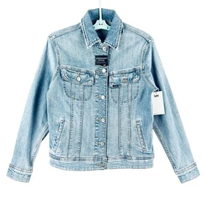 NWT Lee Women Legendary Style Stretch Light Blue Denim Jacket Size S Regular Fit - Picture 1 of 14