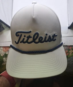 Titleist Mütze Cap SnapBack weiß creme schwarz Rope Pro V1 Golfmütze FJ - Bild 1 von 9