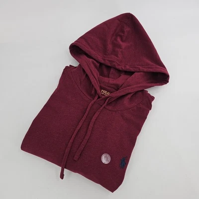 Polo Ralph Lauren RL Hoodie Shirt Mens LARGE L Pullover Soft Touch Pony Red NEW - Image 1 of 4