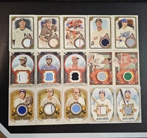 15- Topps Allen & Ginter Relic Cards 🏟 Greene Rollins Fisk Vaughn Nola Realmuto - Picture 1 of 6