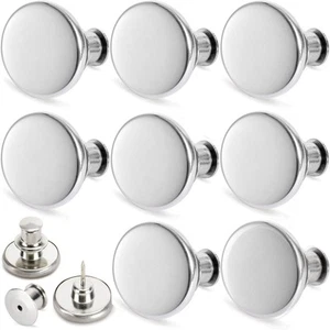 8PCS Button for Jeans Too Big Fit Instant Adjustable Jean Pant Button Pin Ext... - Picture 1 of 8