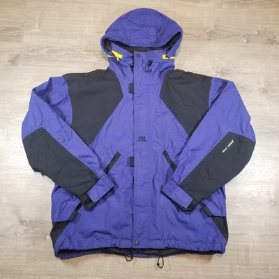 VTG Y2K Helly Hansen Helly Tech Mens Ski Snow Jacket Purple/Black Size Large - Image 1 of 4