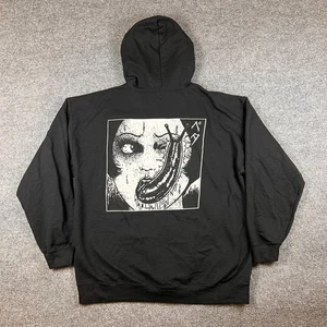 Junji Ito Collection Hoodie Herren L Schwarz Full Zip Up Crunchyroll Horror Anime - Bild 1 von 10
