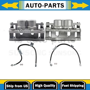4 Piece Brake Caliper Set with Hoses Fits Chevrolet Express 1500 4.3L 5.3L_ - Picture 1 of 12