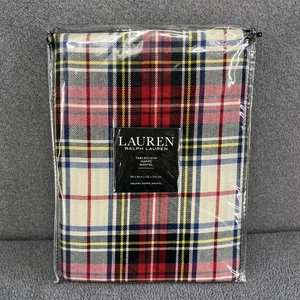 Ralph Lauren Tischdecke rot blau kariert länglich 60" x 84" - Bild 1 von 12