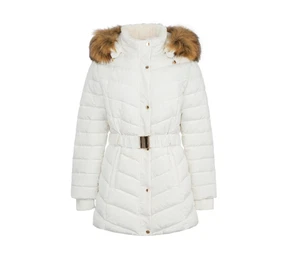 Firetrap Gürtel Luftpolsterjacke Damen weiß UK Größe 12 #REF33 - Bild 1 von 4