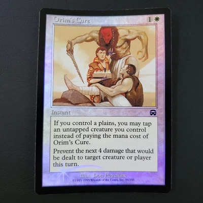 MTG Orims Cure FOIL Error Card English Edition Collectible Magic the Gathering - Image 1 of 4