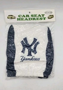 Cubiertas de reposacabezas de asiento de SUV para 2 autos camioneta New York Yankees tamaño universal negro/blanco - Imagen 1 de 2