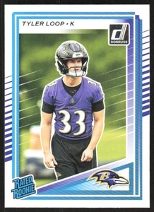 2025 Donruss Rated Rookie Tyler Loop Rookie Baltimore Ravens #382 - Bild 1 von 2