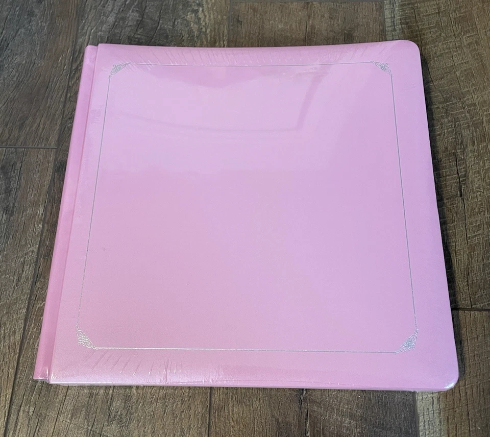 Álbum Creative Memories 12"x12" Baby Pink Foil Trim con 15 páginas estilo antiguo sellado Foto 1 de 4