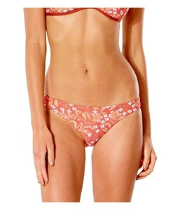 Rip Curl L70822 Womens Red Floral Lunar Tide Cheeky Swim Bottoms Size M - Picture 1 of 5