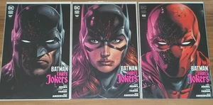 BATMAN THREE JOKERS - Libro Uno/Dos/Tres (Etiqueta Negra DC de EE. UU.) [CUBIERTA VARIANTE] NUEVO - Imagen 1 de 6