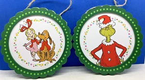 2025 The GRINCH NEW Santa GRINCH & Cindy Lou w/Max 5" x 5" Wall Decor/Ornaments - Picture 1 of 3