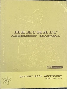 DE COLECCIÓN 1966 HEATHKIT ASSEMBY BATERÍA MANUAL ACCESORIO MODELO GRA-104-1 15Y - Imagen 1 de 4