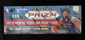 Set sigillato in fabbrica Prizm NBA 2021-22 con Silver Wave e Hyper Prizms - 335 carte - Foto 1 di 4