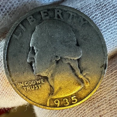 1935-S  Washington Silver Quarter 25 Cents San Francisco see pics   0450 - Image 1 of 4