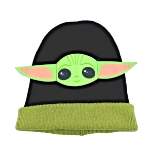 Adult STAR WARS GROGU BEANIE Black Green - OSFM - Stretch - Picture 1 of 3