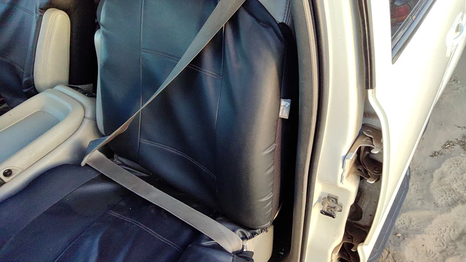 01-02 Cinturón de seguridad delantero izquierdo conductor suburbano retractor hombro 922 gris claro Foto 1 de 4