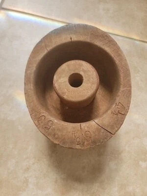 Molde de sombrero de bloque de madera Soter Brothers forma de sombrerería  Foto 1 de 4