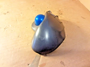 Logitech M570 Wireless Trackball Mouse, Ergonomic Design No USB Reciever - Picture 1 of 6