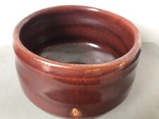A  Modern Japanese Copper Red Glazed Tea Bowl