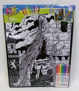MEGA Original Fuzzy Poster Rapunzel in Castle w/ Markers NEW Sealed - Picture 1 of 2