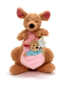 Disney Store Winnie Pooh Kanga Roo 55th Plush Stuffed Animal Set Flowers Bouquet - Picture 1 of 9