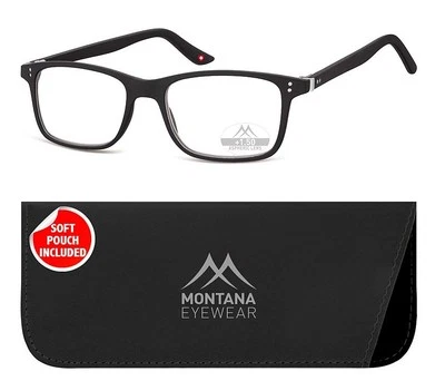 Montana MR72 schwarz matt Lesebrille Lesehilfe +1,0 bis +3,5