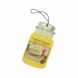 Yankee Candle Car Jar Air Freshener Freshner Fragrance Scent 2D Vanilla Cupcake