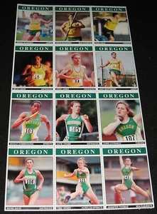 OREGON DUCKS TRACK TEAM 1998 SET CARTE PEPSI NON TAGLIATO FOGLIO 12 ATLETI KATIE CRABB - Foto 1 di 2