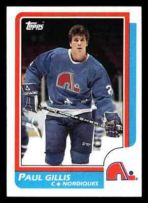 1986-87 Topps Paul Gillis #168 - Quebec Nordiques - Image 1 of 2