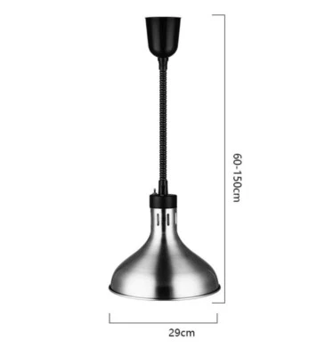 LAMPADA RISCALDANTE E27 BUFFET VARI COLORI CAVO A SPIRALE REGOLABILE VIVALAMP - Immagine 1 di 4