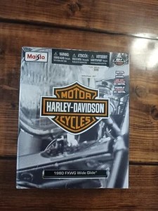 Maisto Harley Davidson HD Custom 1980 FXWG Wide Glide Metallbausatz Modell  - Bild 1 von 13