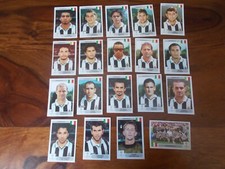 PANINI CHAMPIONS LEAGUE FOOTBALLERS 2000/01 COMPLETE TEAM JUVENTUS NEWSSTAND