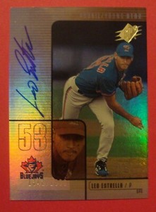 2000 SPx Autograph Leo Estrella 1342/1500  Autograph Toronto Blue Jays