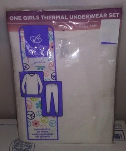 JUEGO DE ROPA INTERIOR TÉRMICA BOBBIE BROOKS NIÑAS AJUSTE CEÑIDO X-SUAVE GRANDE 10/12 BLANCO A-14 - Imagen 1 de 2