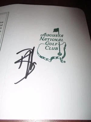 BILL HAAS PGA GOLF STAR SIGNED MASTERS SCORECARD ALG HOLO COA - Image 1 of 2